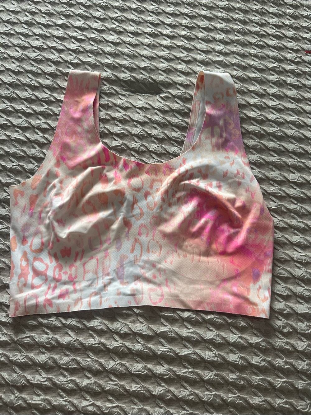 Victoria's Secret Pink & Peach Leopard-Print Seamless Bralette